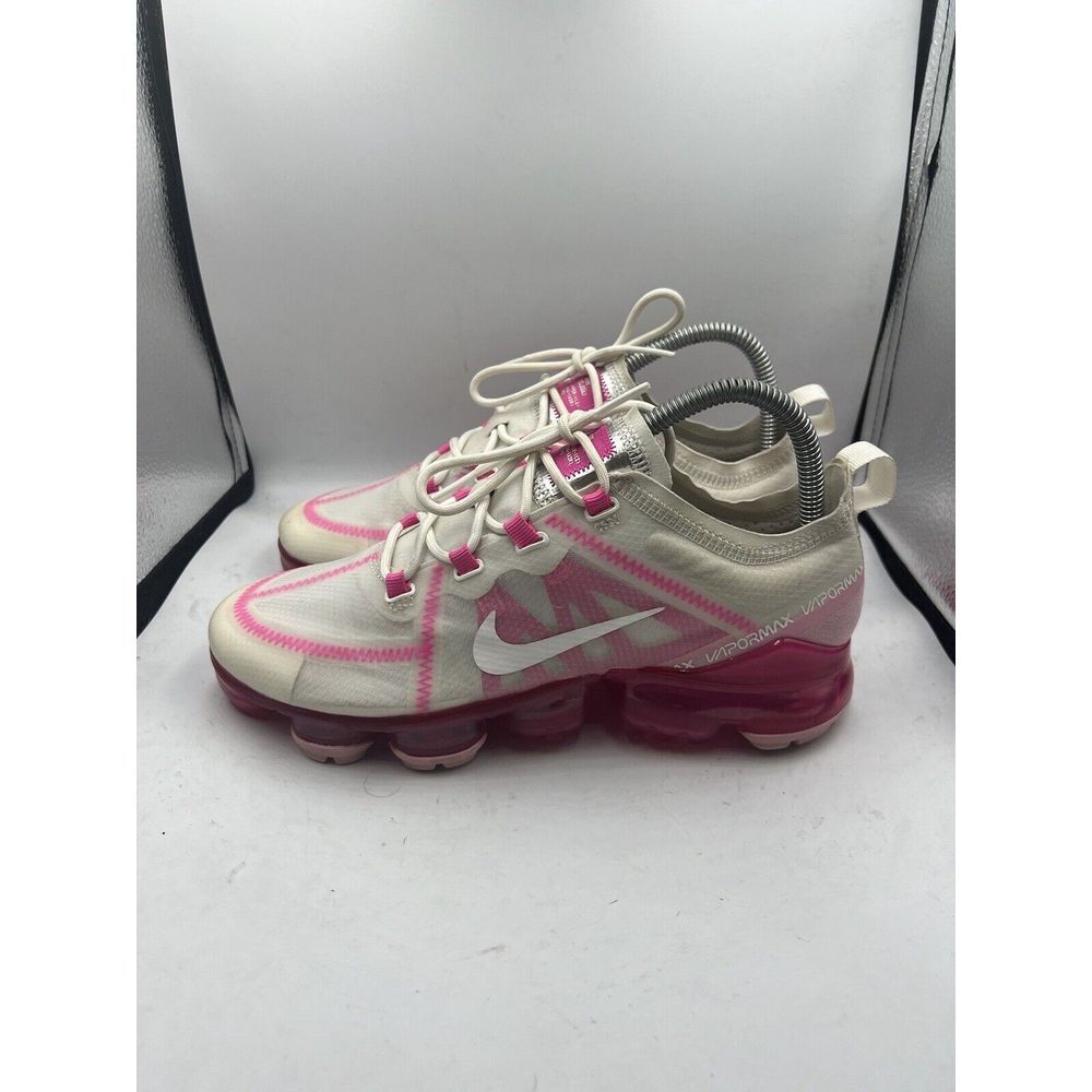 Nike Air VaporMax White Pink Athletic Sneakers